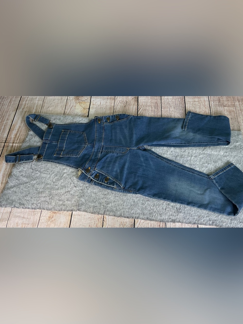 NWT J. Crew Crewcuts Kids Blue Denim Overalls Size 10